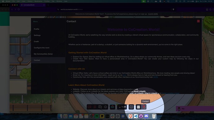 Screenshot of App Brave Browser in Window CoCreationWorld Date 2024-10-03 at 14-19 000772